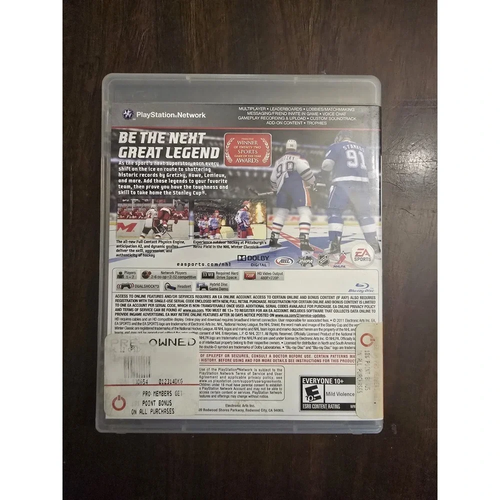 PS3 NHL 12 Ultimate Hockey PlayStation 3 EA Sports Action Video Game Complete  *
